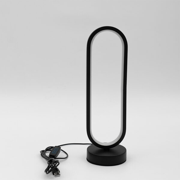 Living Room Black And White USB Ring Dimming LED Small Night Lamp Decoration - Image 4