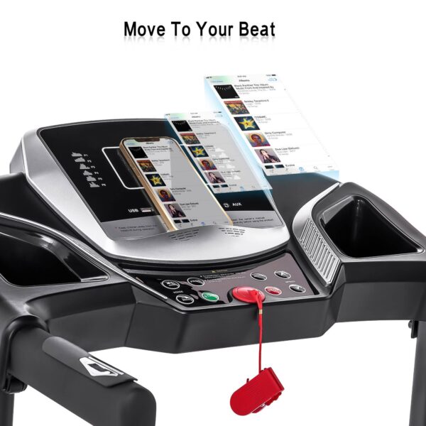 Folding Treadmill Electric Running Machine Walking Jogging Machine With 3 Level - Image 7